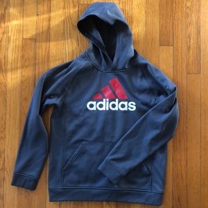 Adidas Climawarm gray hoodie sweatshirt